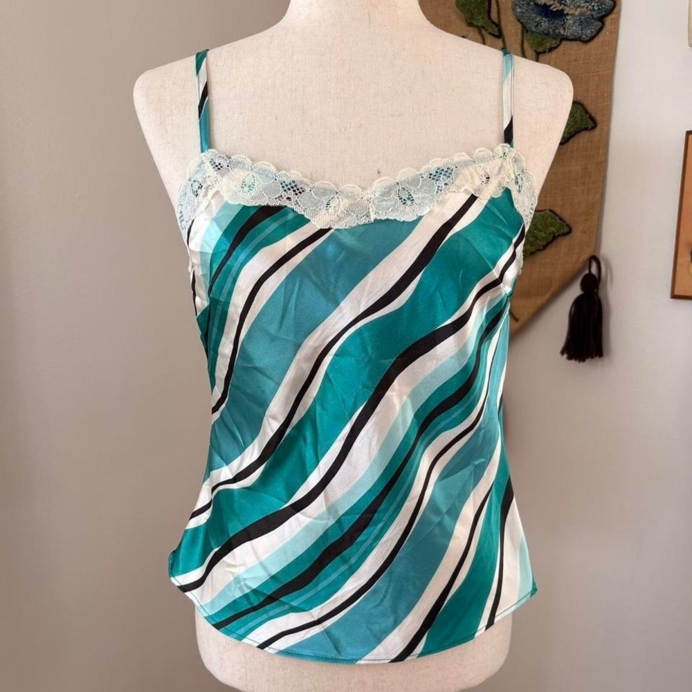 Deadstock Striped Lace Cami